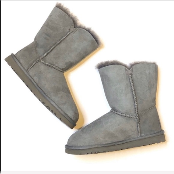 COPY - Ugg Grey Bailey Button Boots Size 5 - Picture 3 of 9